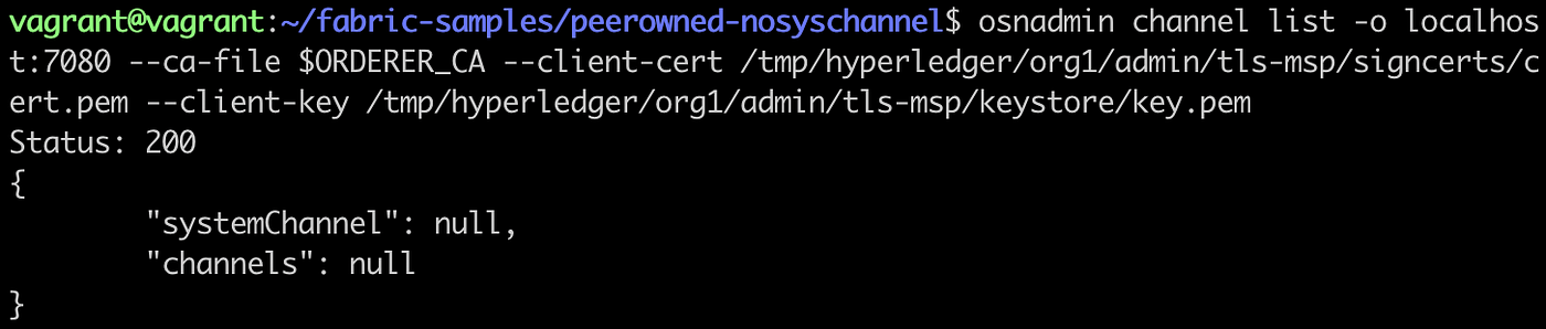 Decentralized Setup with No System Channel 14