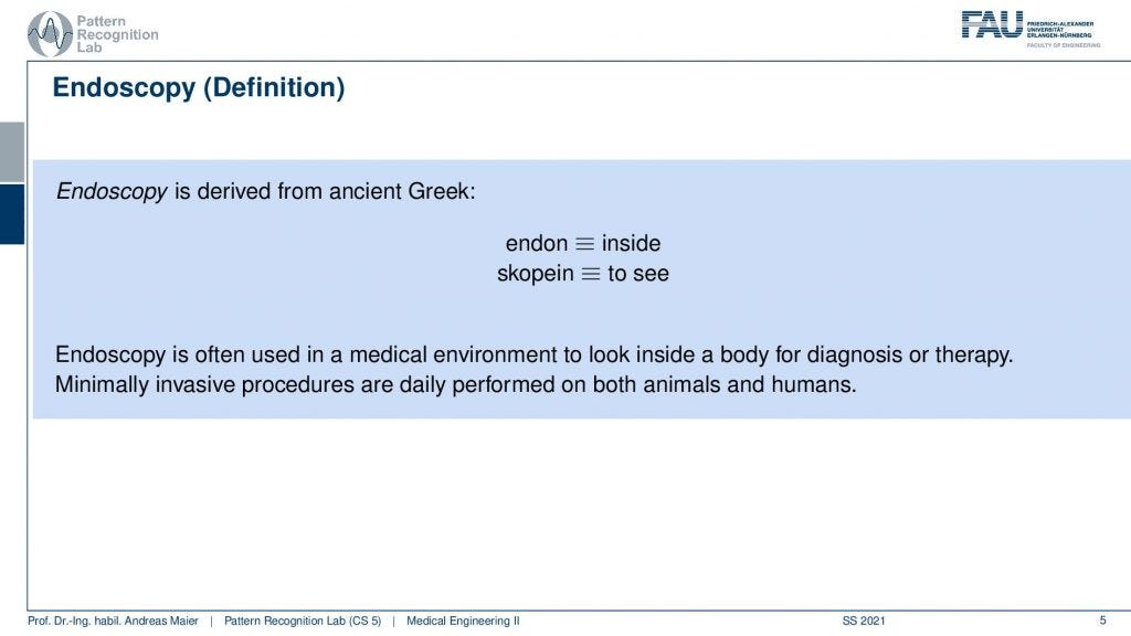 Endoscopy — A Deep View into the Human Body — Part 1 Biology Diagrams