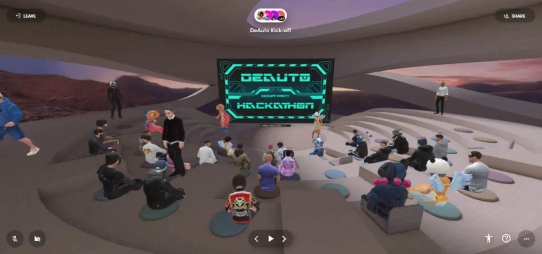DeAuto Kickoff Session in the Metaverse