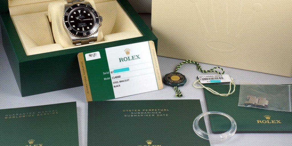 real rolex box
