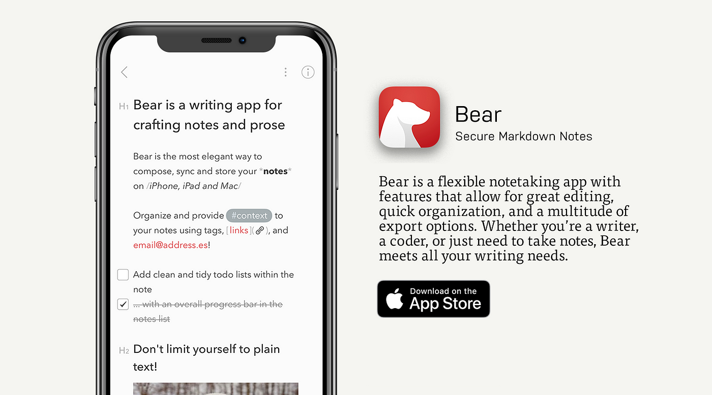 best note taking app for mac bear