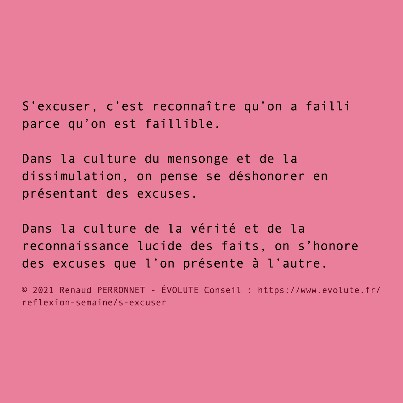 Faut Il S Excuser Renaud Perronnet Medium