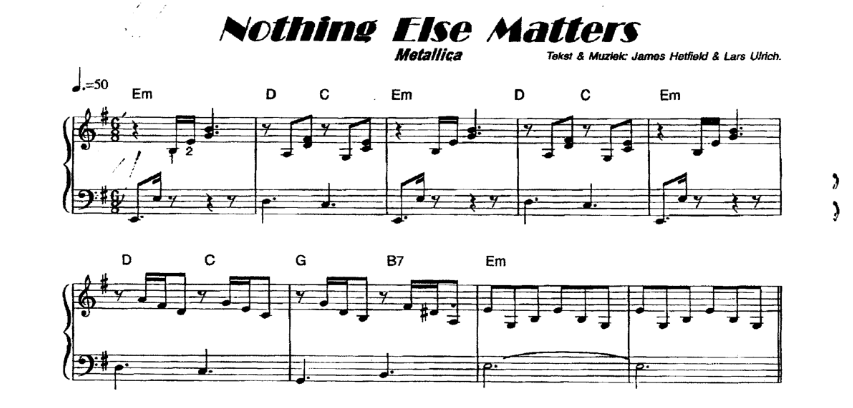 metallica nothing else matters tekst