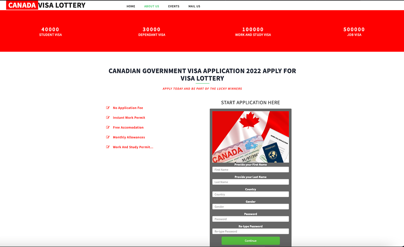 green card lottery canada