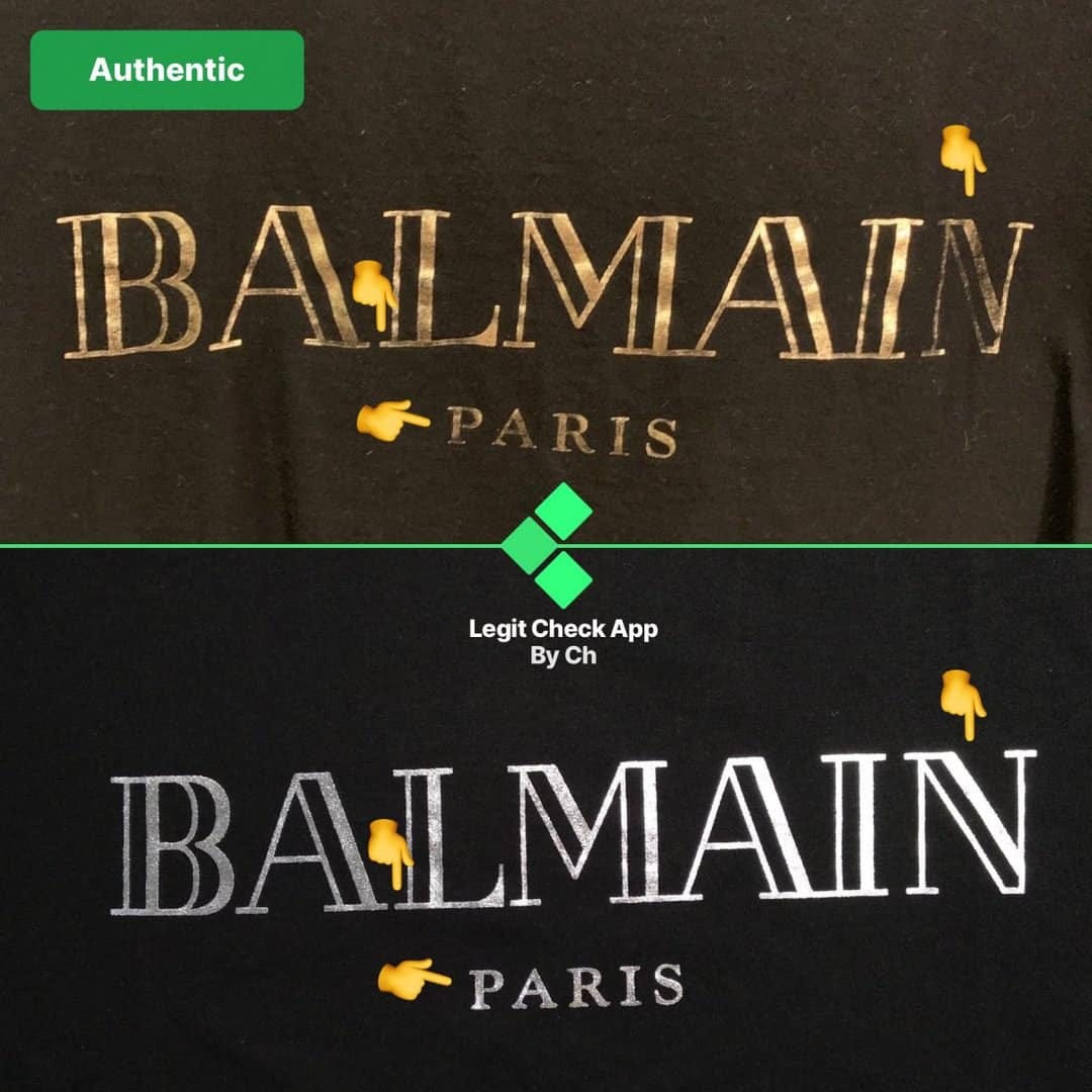 How To Spot Fake Balmain Logo T-Shirts (Real Vs Fake) | by Legit Check By  Ch | Medium