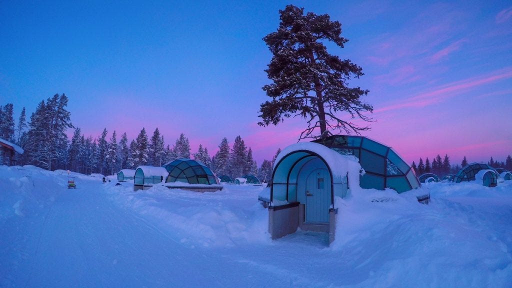 Amazing Glass Iigloo Arctic Snow Hotel, Finland