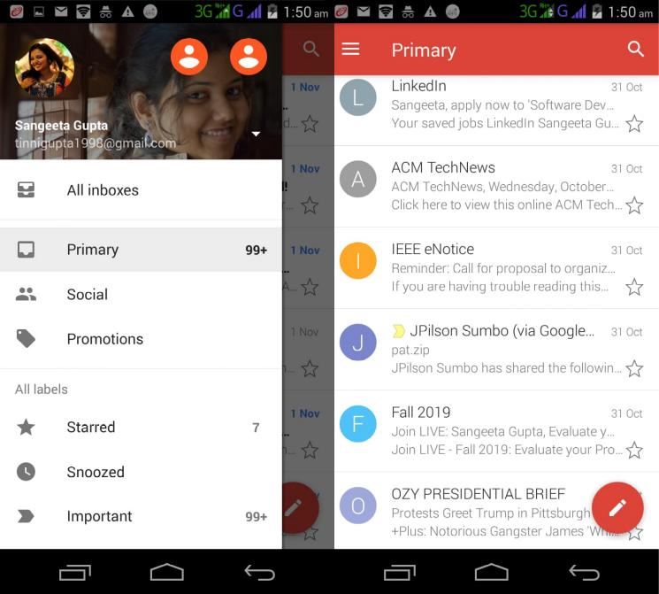 Flutter Replicating The Ui For Google S Gmail App By Sangeeta Gupta Noteworthy The Journal Blog