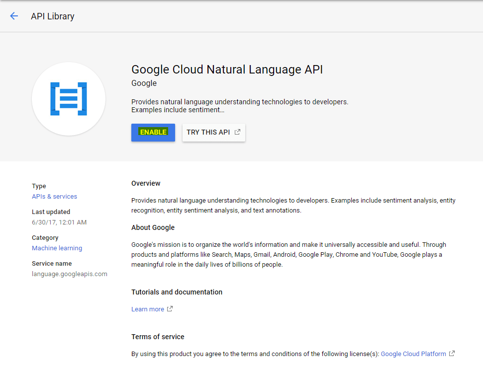 Entity Analysis Using Google Cloud Natural Language Api By Sachin Kumar Google Cloud Community Medium