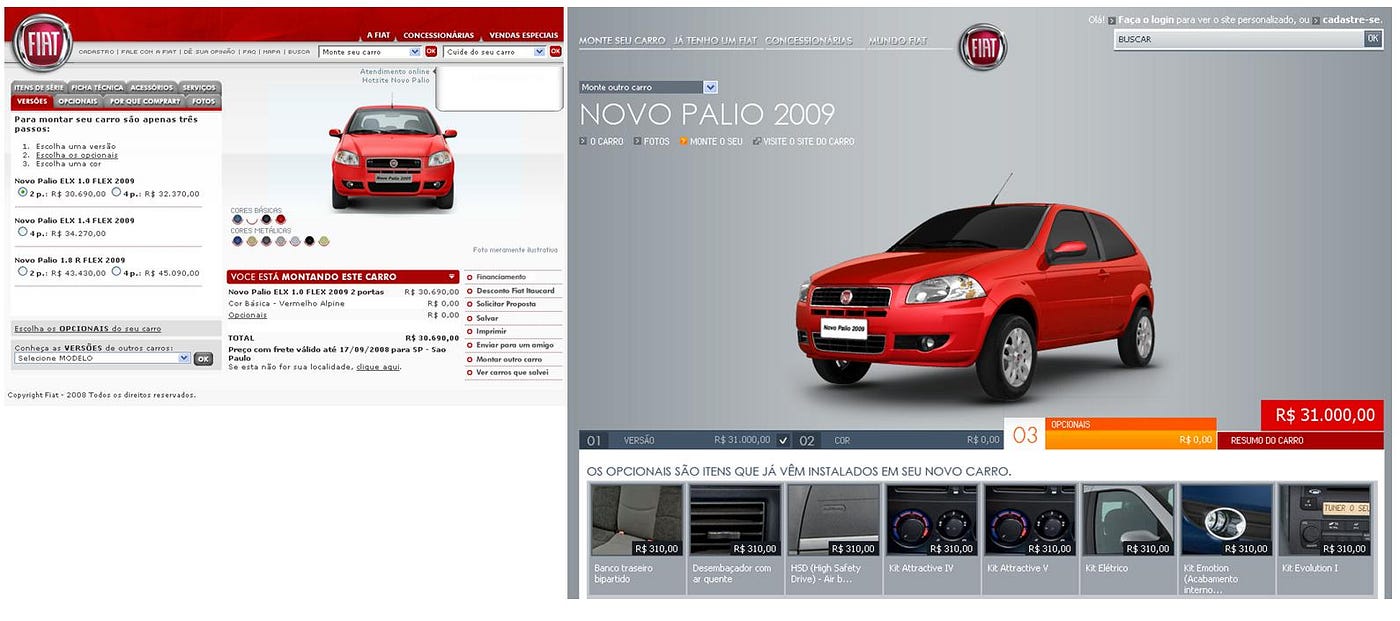 O Novo Portal Da Fiat By Fabricio Teixeira Ux Collective