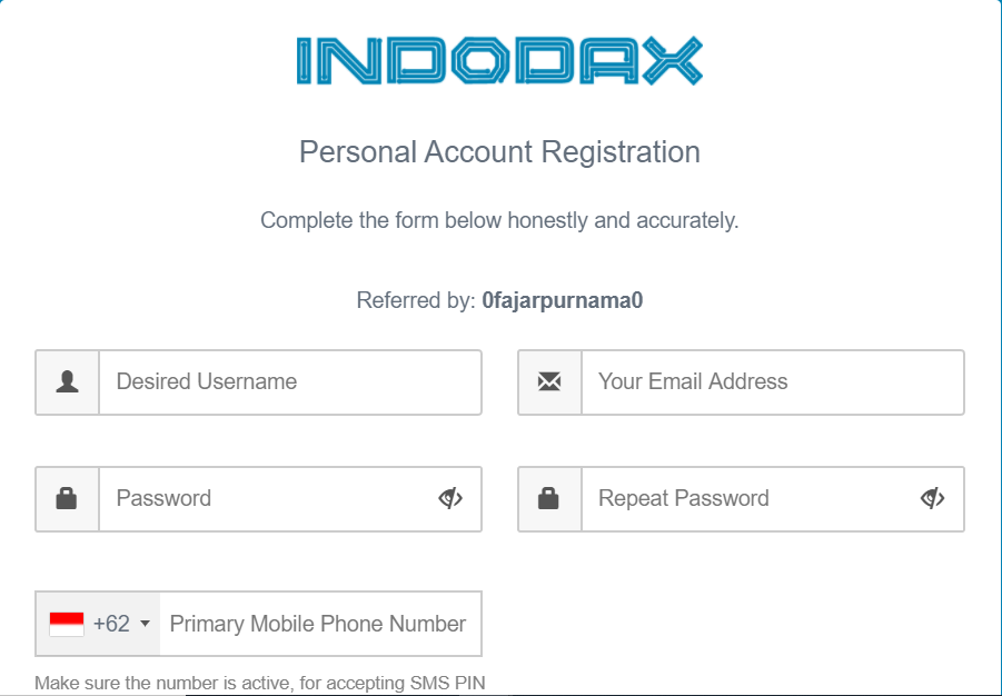 Indodax.com bitcoin login