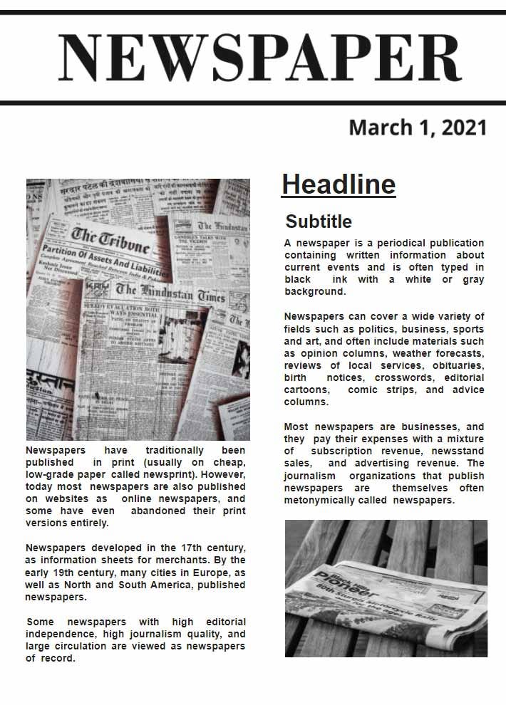 Best 12 Newspaper Templates For Google Docs By Alex Barrow Jul 21 Medium Best 12 Newspaper Templates For Google Docs By Alex Barrow Jul 21 Medium