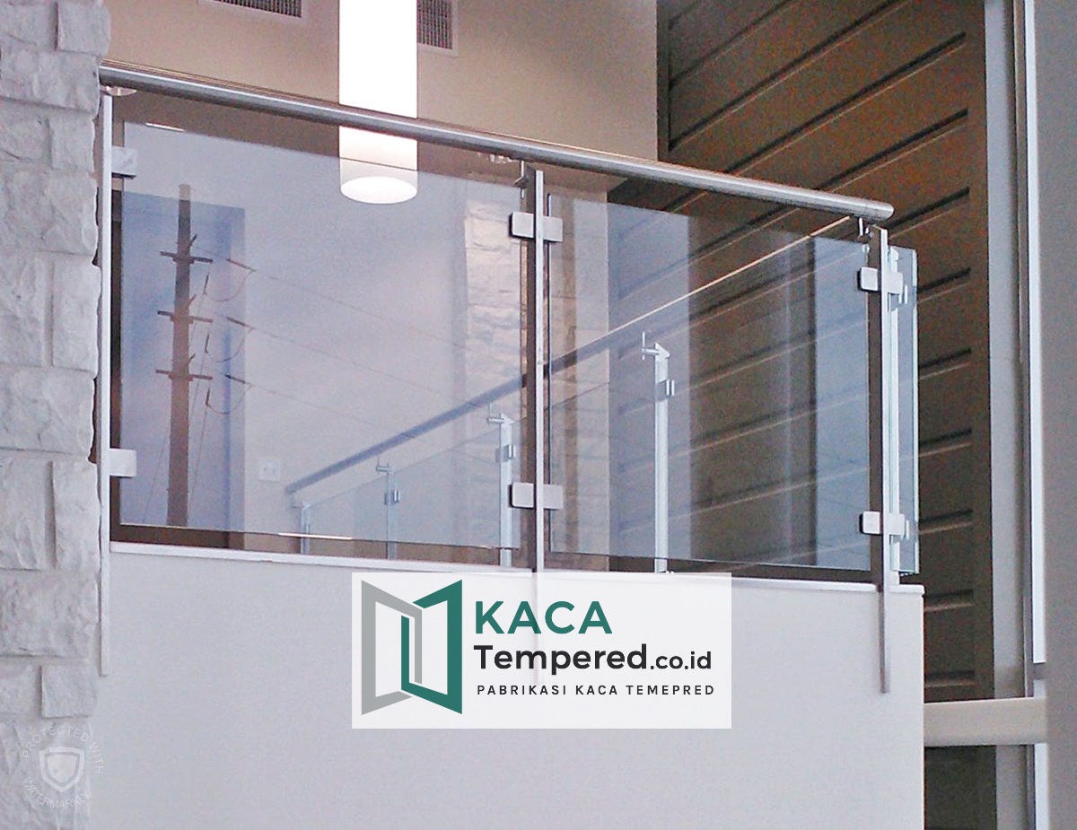 Railing Tangga Balkon Minimalis Kaca Tangerang Selatan Stainless Steel By Kaca Tempered Medium