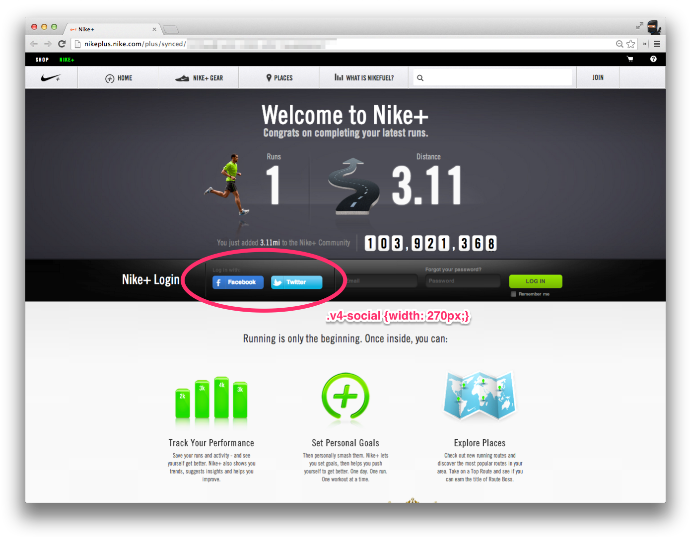 Dear Nike+ Website Folks. Can you 