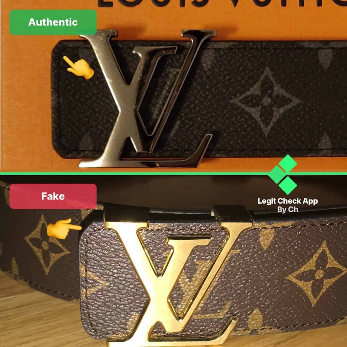 Fake vs Real Louis Vuitton Belt 