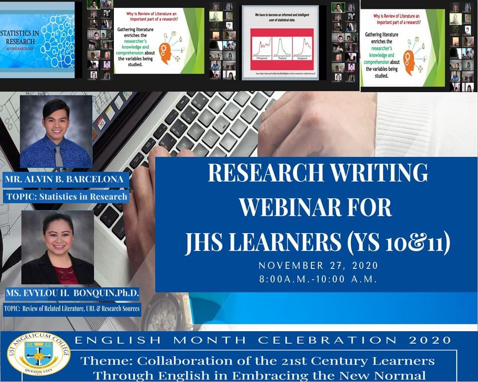 YS 10 and YS 11 Learners Attend Research Writing Webinar for JHS