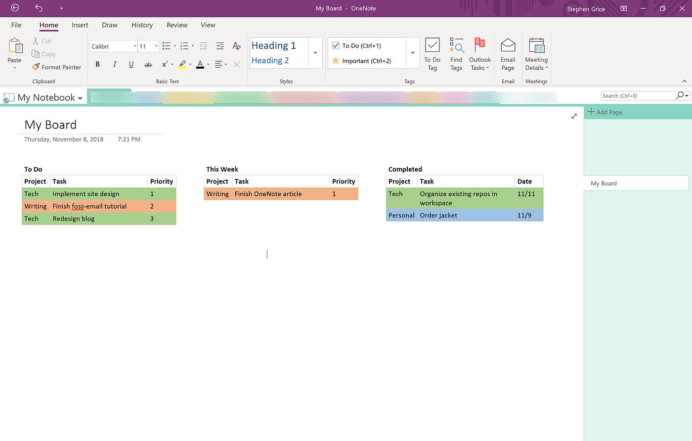 microsoft online templates for onenote