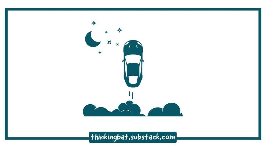 car in space, tesla car in space, mental model of friction