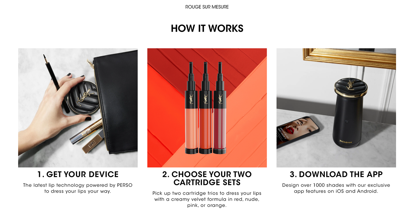 L’Oréal Smart Technology — YSL Lipstick Machine by Francesca Del