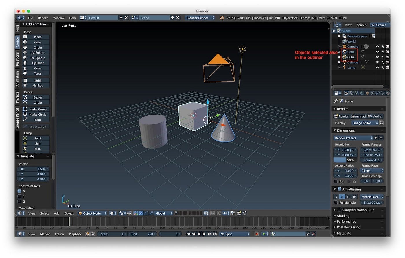 Blender tutorial: selecting and transforming objects | by Fabrizio Duroni |  Medium