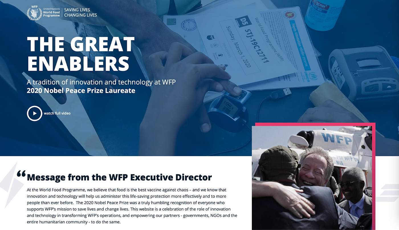 Wfp Wins 4 In Inaugural Anthem Awards By Wfp Innovation Accelerator Medium