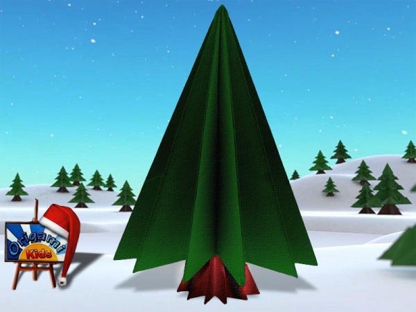 Simple Origami Christmas Tree Christmas Origami Medium