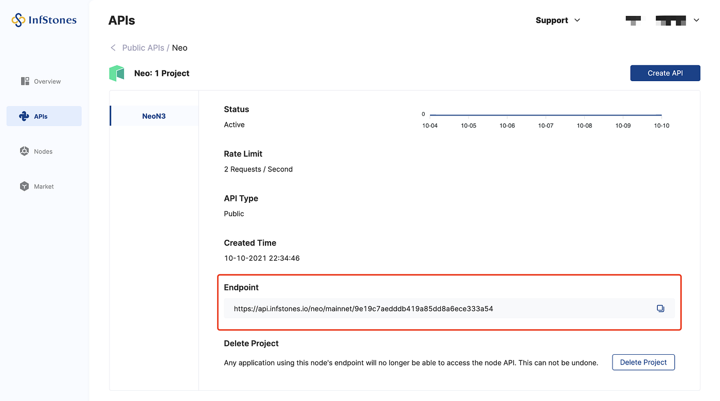 Neo API Service Launched on InfStones Platform