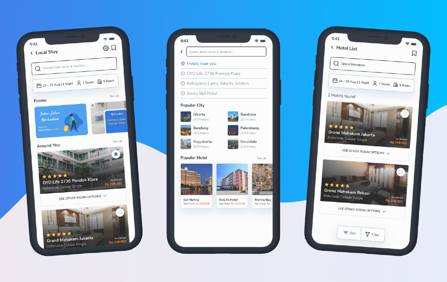 Studi Kasus UI/UX: Local Stay. Fitur booking hotel terdekat dari… | by ...