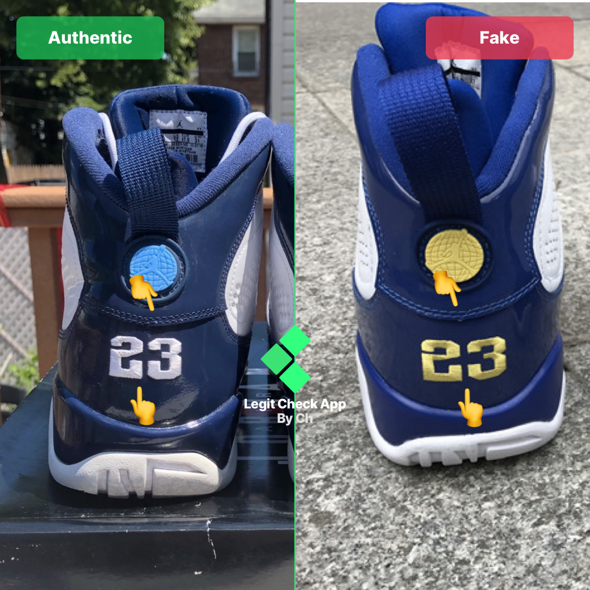 Real Vs Fake Air Jordan 9 — Universal 