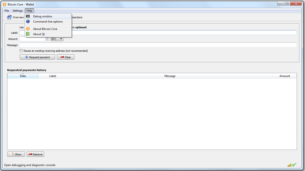 Tutorial Accessing Bitcoin Cash By Running A Full Node - launch your bitcoin client