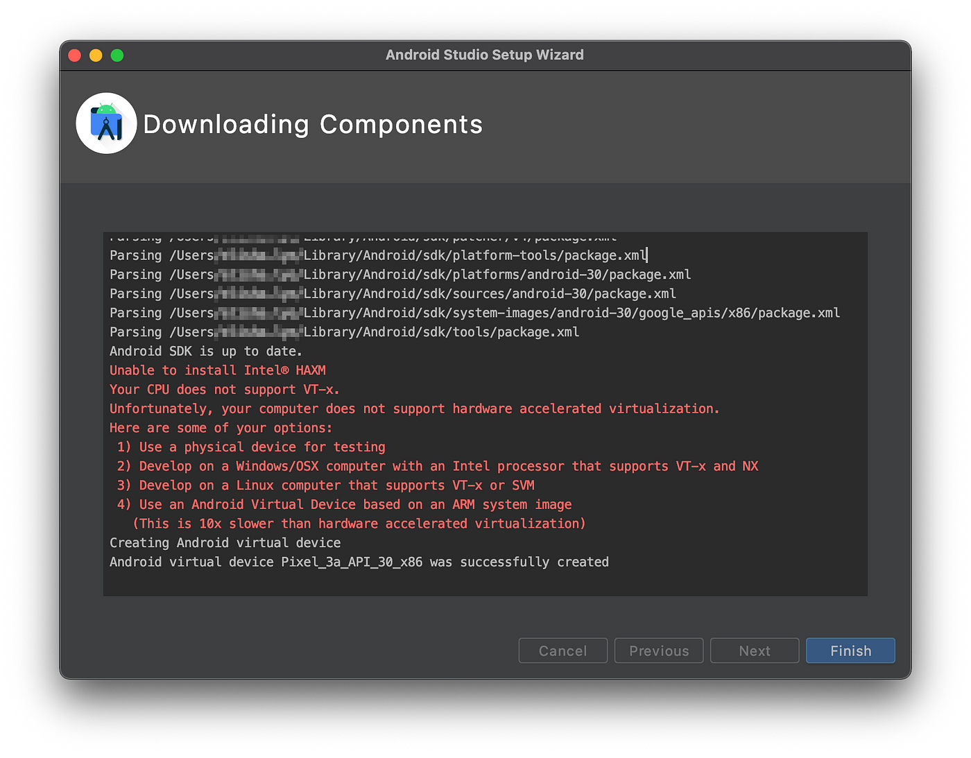 emulator android studio mac