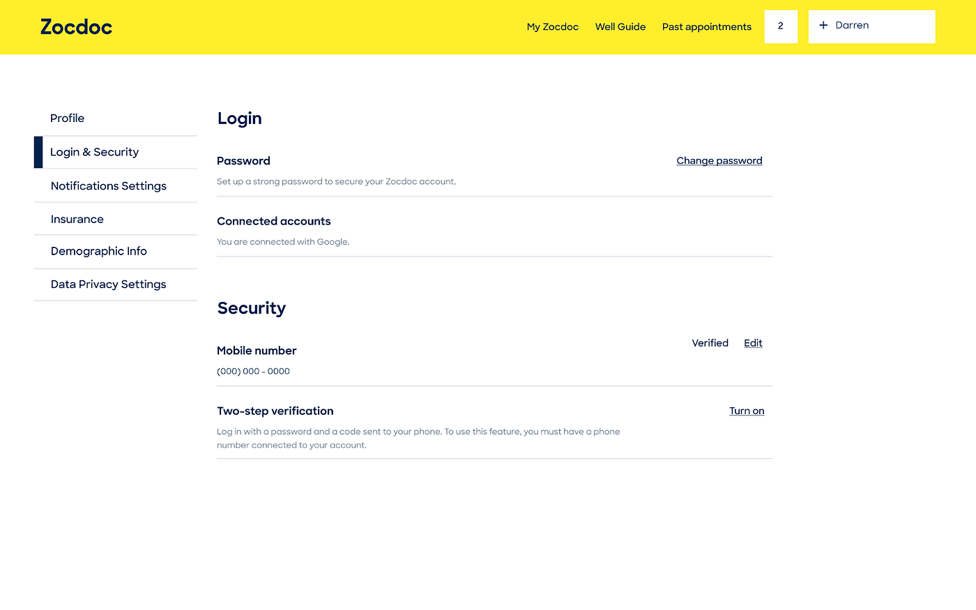 Setting Up Multi-Factor Authentication on Zocdoc | Zocdoc
