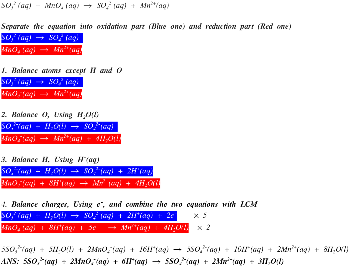 Balancing Redox Equation Tips This Is My First Article On Chemistry By Uartim S Tech Notes Medium