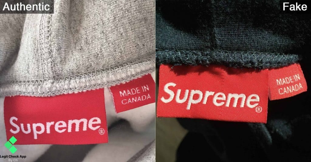 How To Spot Fake Supreme Box Logo — Fake Vs Real Supreme Bogo Hoodie | by  Legit Check By Ch | Medium