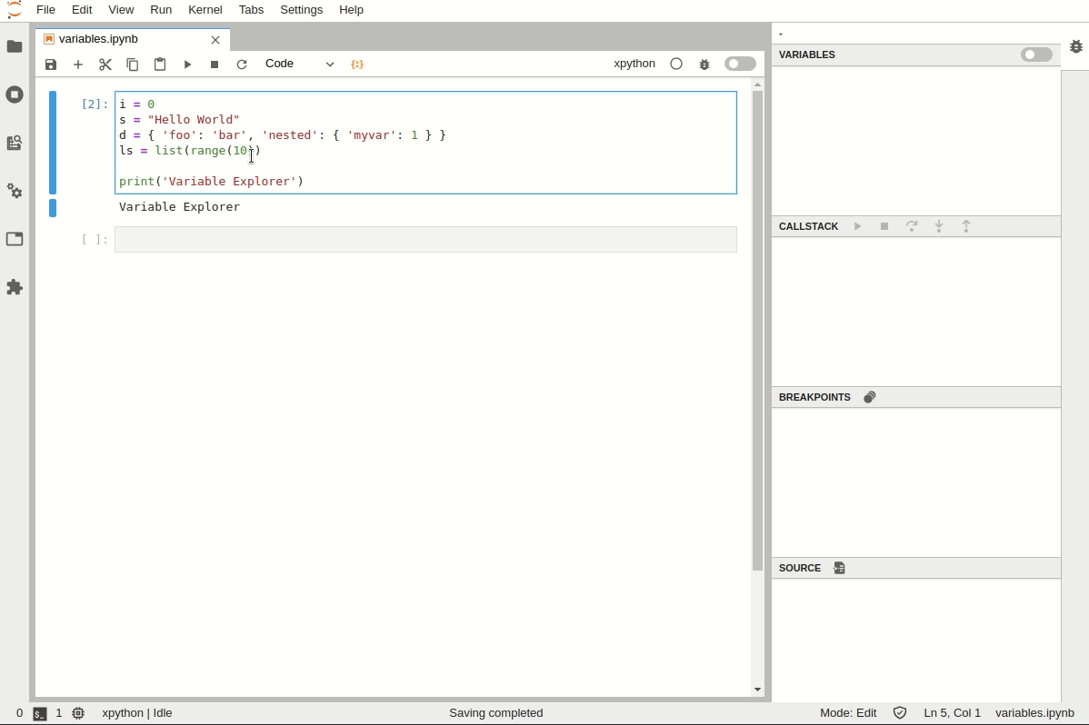 how to debug in python jupyter notebook