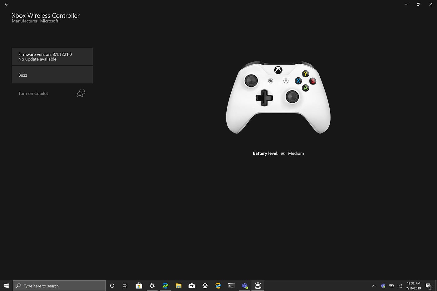 How to check the battery level of your Xbox One controller on Windows