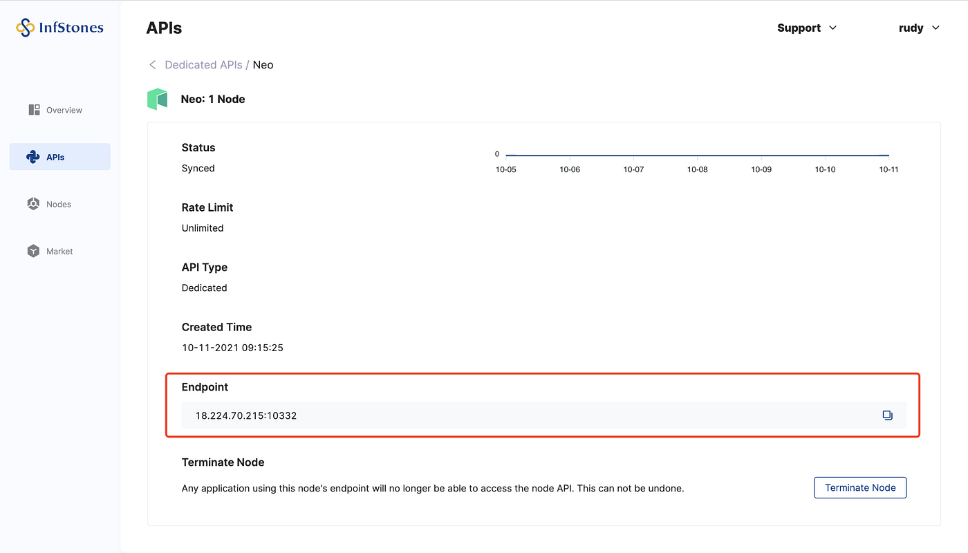 Neo API Service Launched on InfStones Platform