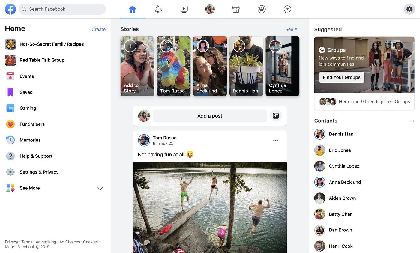 Analyzing Facebook’s major redesign, from website to app by Shkodran