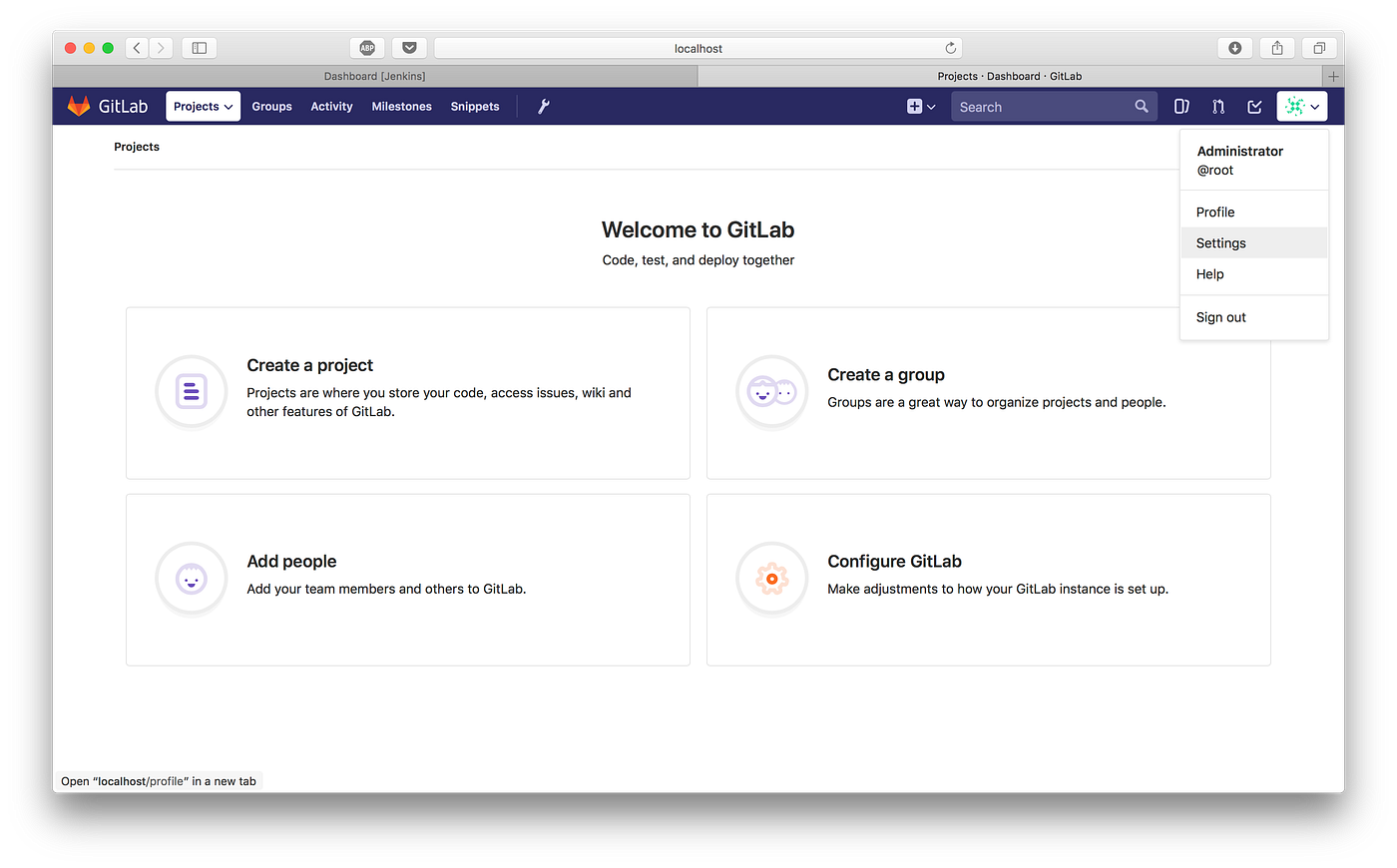 DevOps: Setting up GitLab + Jenkins CI with Docker | by Debojit Kaushik |  HackerNoon.com | Medium