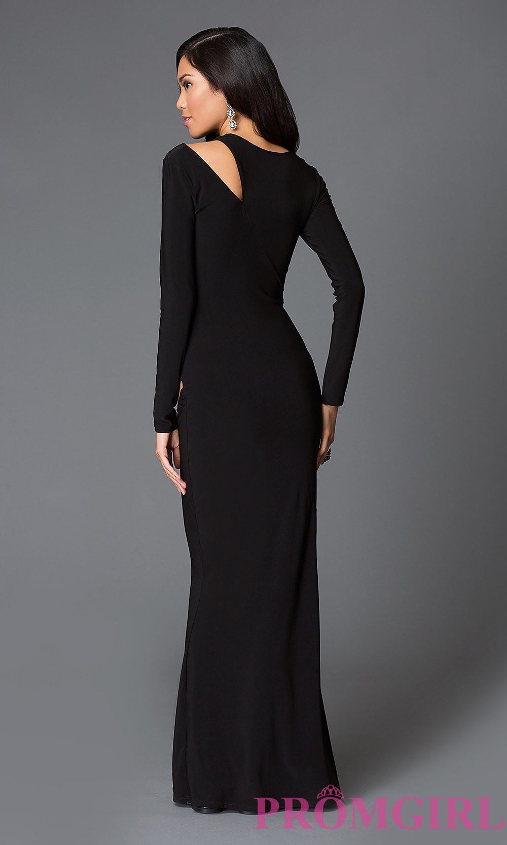 Floor Length Long Sleeve Black Cut-Out Dress | by Karen Barkley | Medium