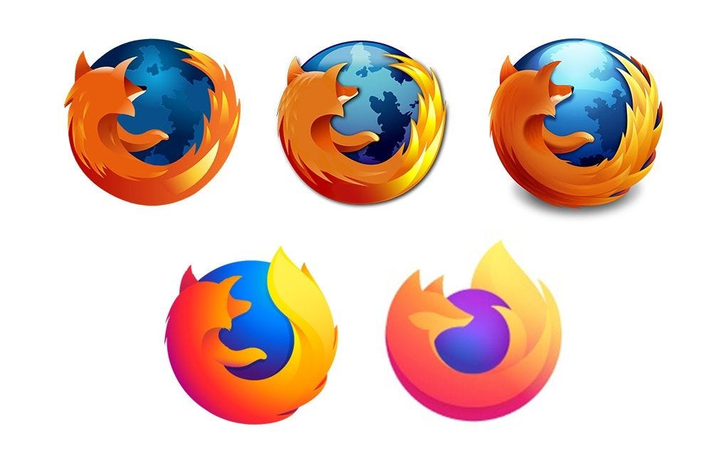 Mozilla Firefox Logo Design Evolution