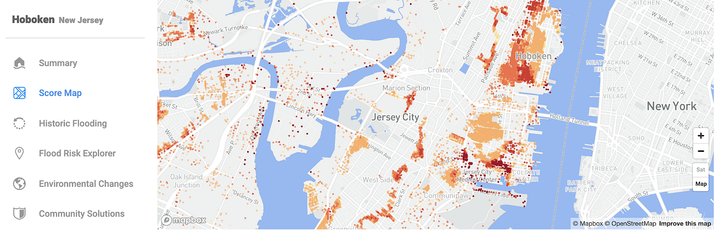 Flood Risk By Zip Code Flood Factor: Mapping The Flood Risk Of 142 Million Properties In America  With Mapbox | By Mapbox | Maps For Developers
