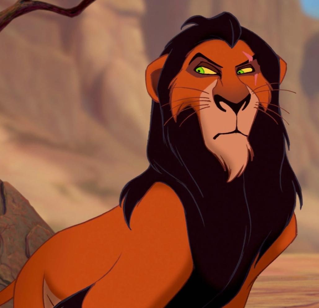 Scar from The Lion King (1994, Disney) .