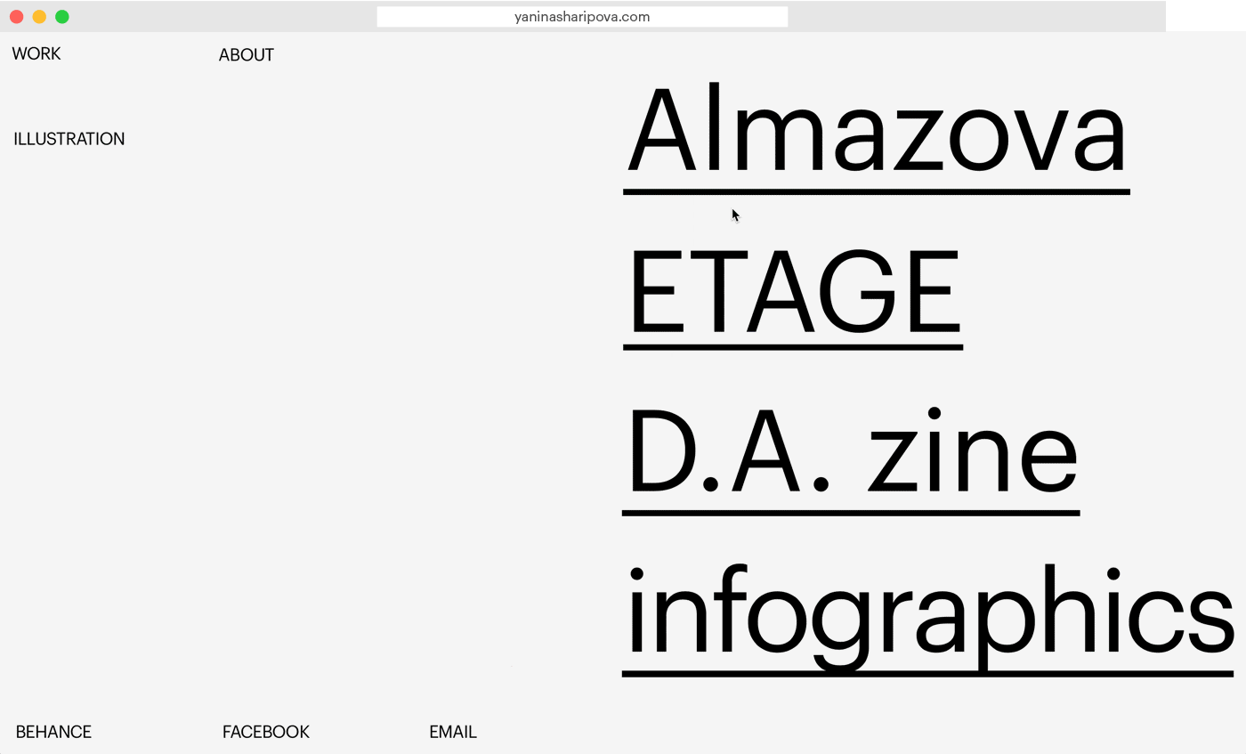 readymag blog_Visual blocks & accent on navigation: how to build a portfolio for a multi-hyphenate