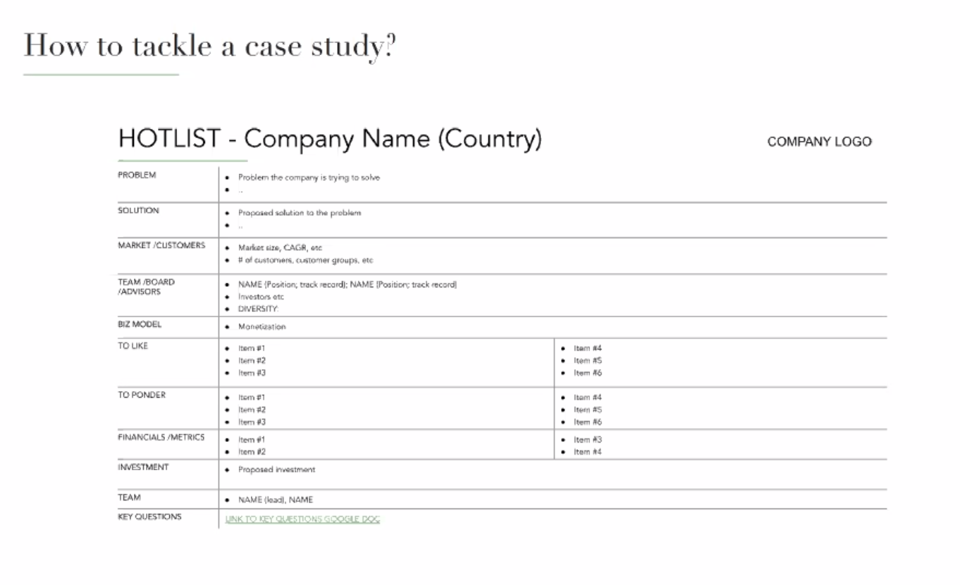 Insights into the VC EntryLevel Interview Process with Ines