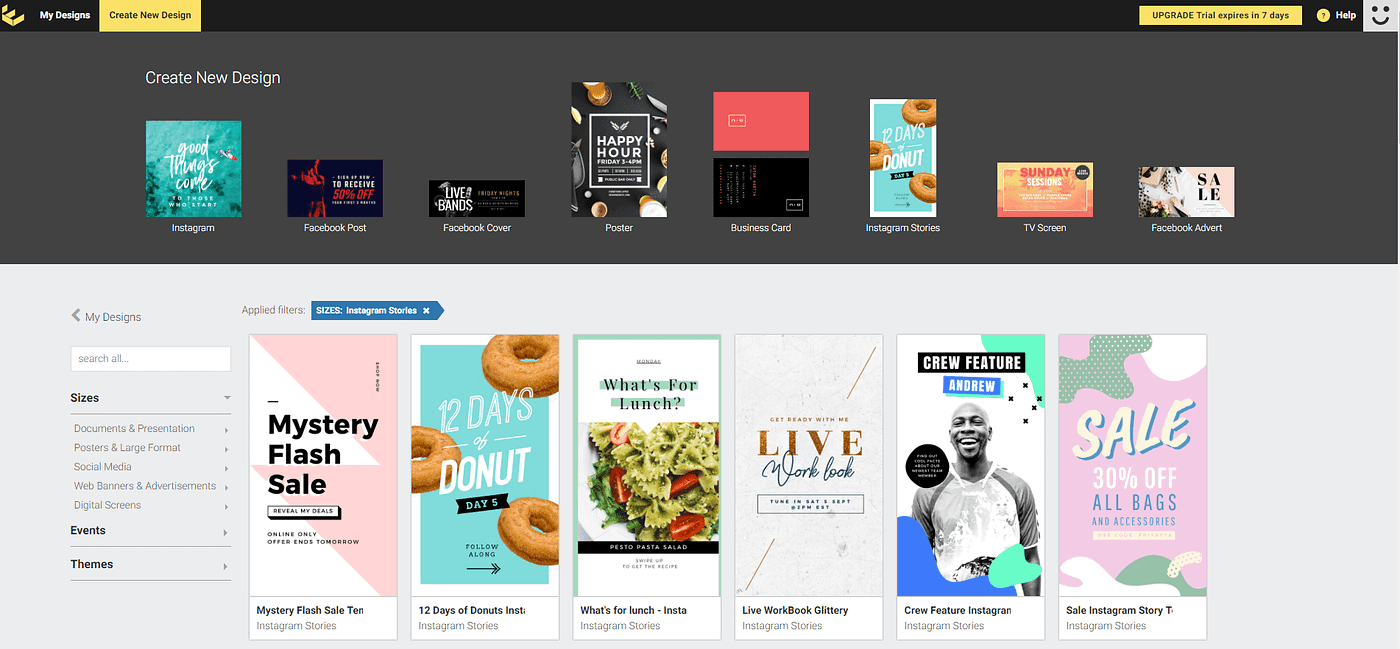 this is a big gap in canva there is no category for instagram stories in the design desktop you can search all templates but the results are still quite - instagram hikaye tasarim programi canva