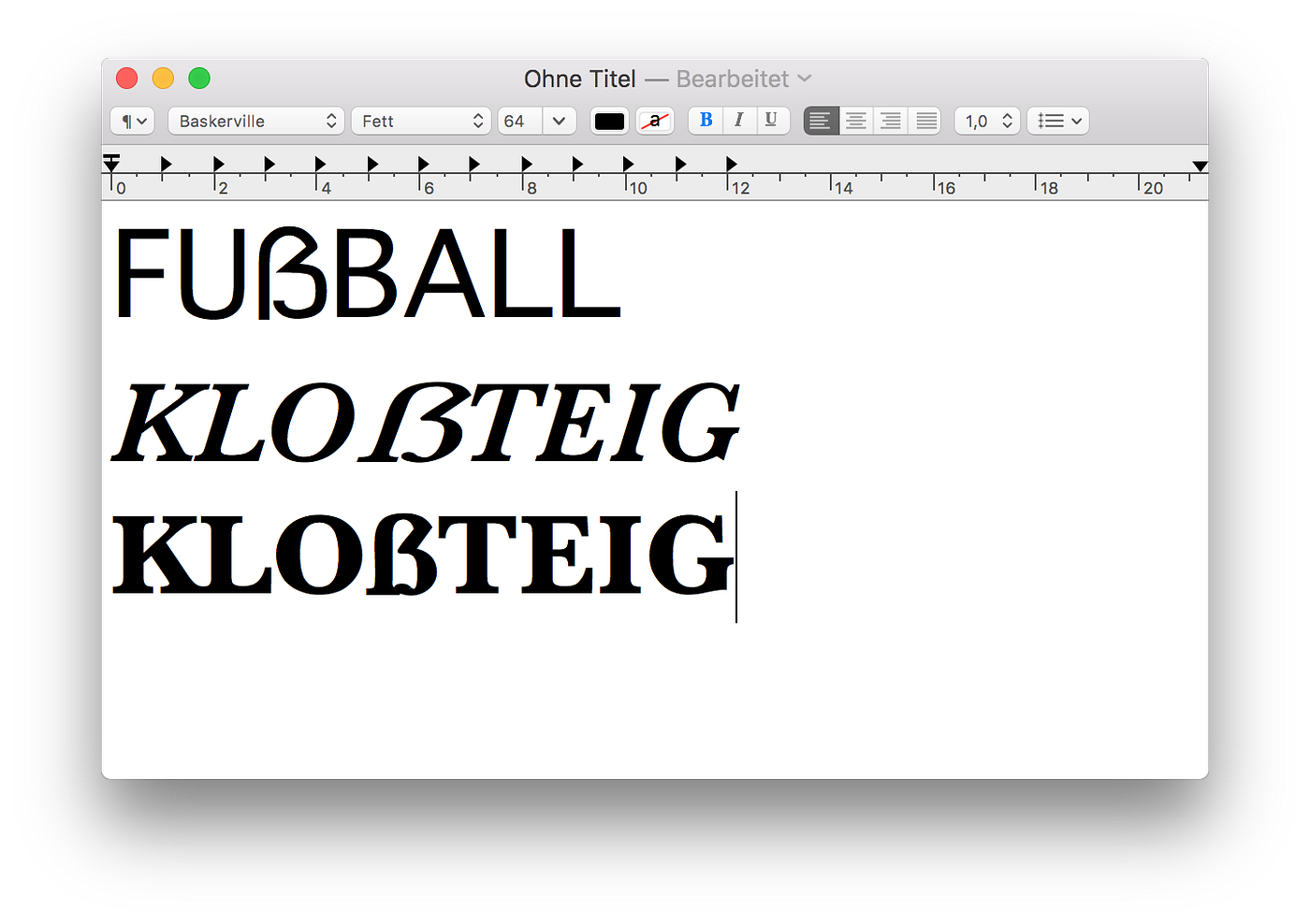 Das große Eszett. geschrieben von Christoph Koeberlin | by Typefacts ...