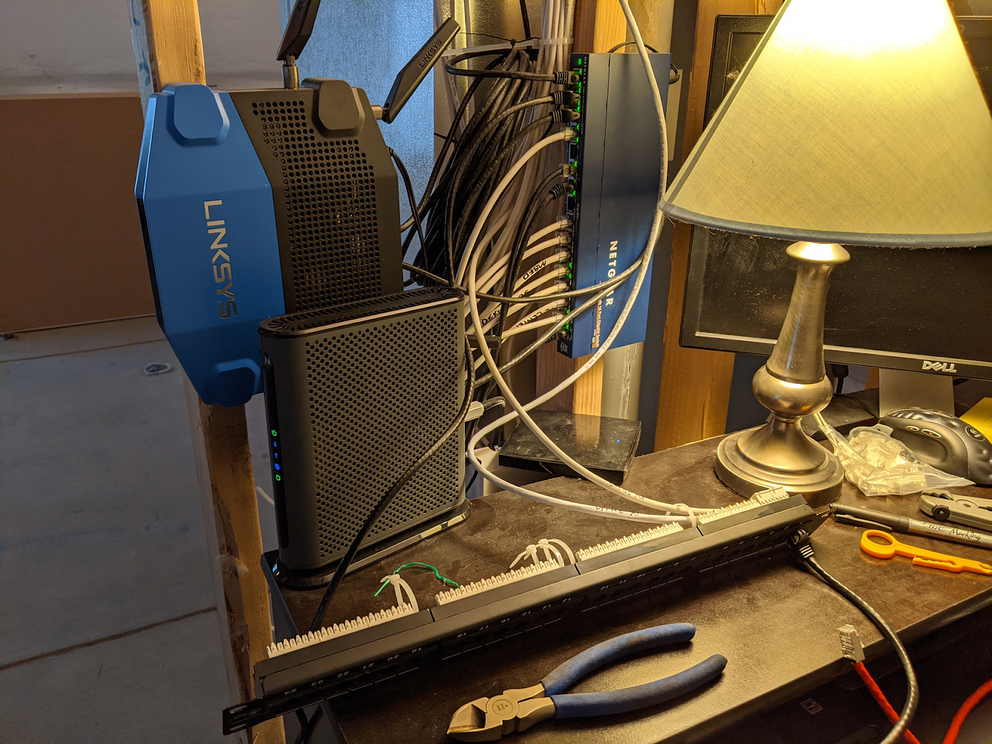Patch panel and old network gear