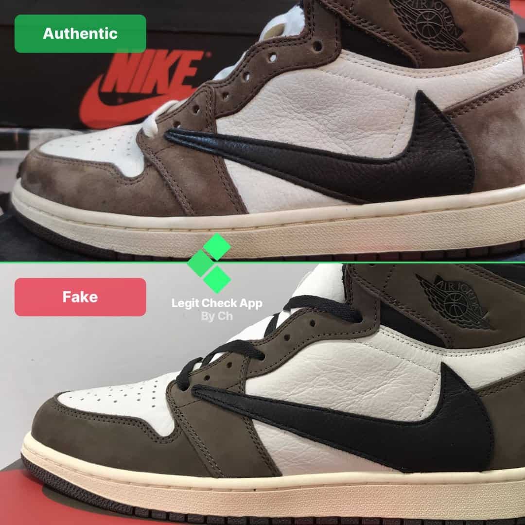 Fake Vs Real Travis Scott Air Jordan 1 
