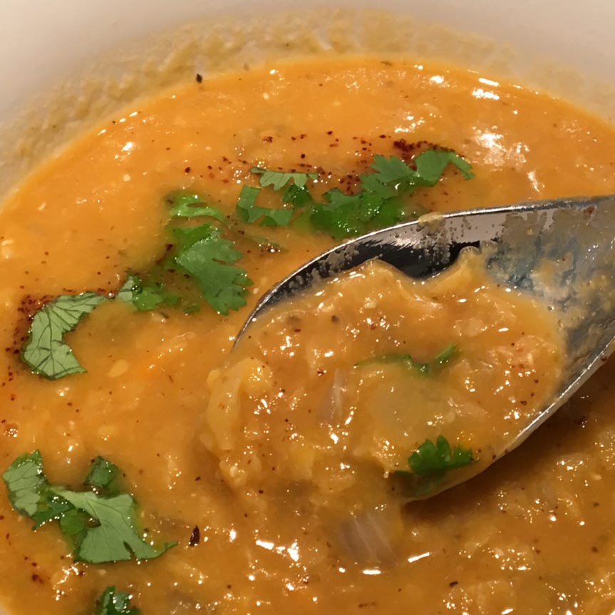 Red Lentil Soup with Lemon — courtesy of NYT Cooking | by Linda Forrester |  Medium
