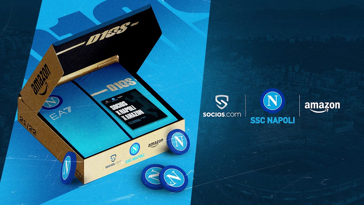 SSC NAPOLI, SOCIOS.COM AND AMAZON COLLABORATE TO OFFER $NAP HOLDERS AN  EXCLUSIVE DISCOUNT ON THE D10S COLLECTION | by Chiliz | Chiliz | Apr, 2022  | Medium